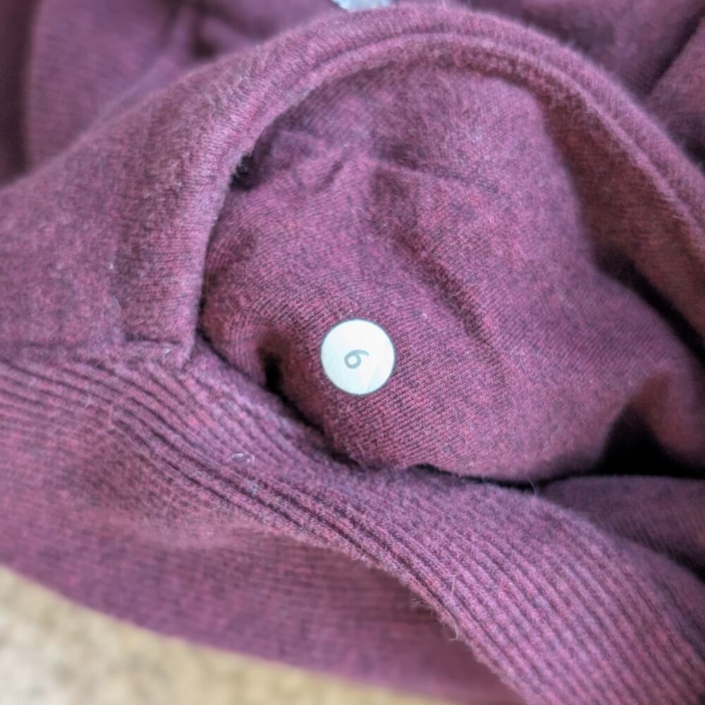 Lululemon Athletica Scuba Hoodie Full Zip Purple 6 Small/Medium - Picture 4 of 6